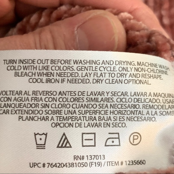 ORVIS Chenille Crewneck Sweater Pullover Pink Rose Classic Soft Warm Size L - Picture 14 of 14